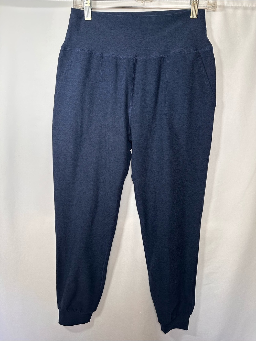 Beyond‎ Yoga High Waisted Spacedye Midi Jogger Pants Navy Blue Size M